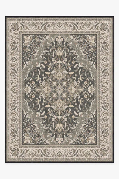 Ruggable Allura Dark Wood Outdoor Rug In Black
