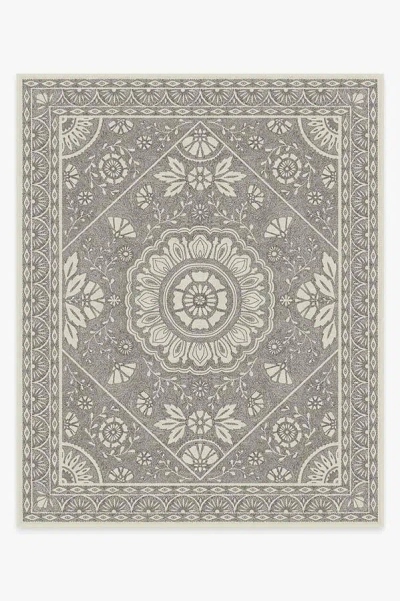 Ruggable Almana Black & White Flatwoven Rug In Gray