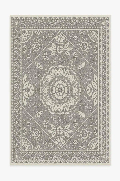 Ruggable Almana Black & White Flatwoven Rug In Gray