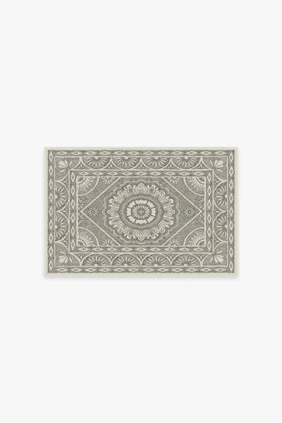 Ruggable Almana Black & White Flatwoven Rug In Gray
