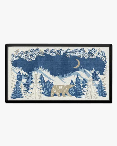 Ruggable Alpine Winter Large Doormat In Blue
