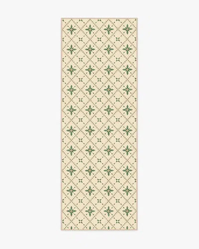 Ruggable Alva Natural & Sage Flatwoven Rug In Green