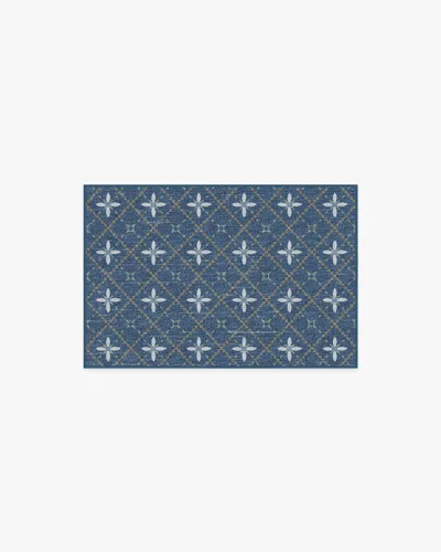 Ruggable Alva Navy Flatwoven Rug In Blue