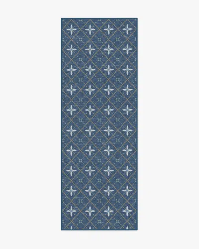Ruggable Alva Navy Flatwoven Rug In Blue