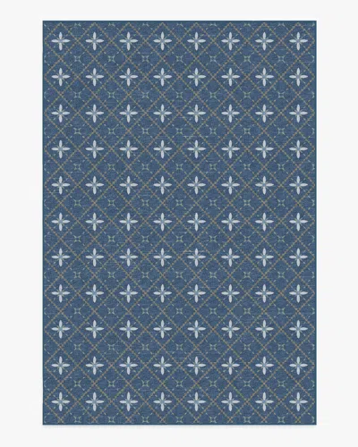 Ruggable Alva Navy Flatwoven Rug In Blue