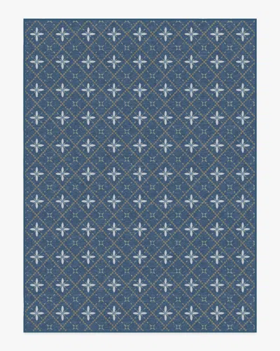 Ruggable Alva Navy Flatwoven Rug In Blue