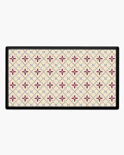 Ruggable Alva Red & Light Coir Large Doormat