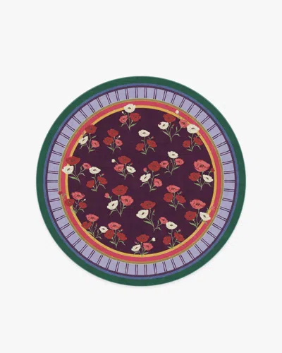 Ruggable Ambroeus Royal Plum Flatwoven Rug By Iris Apfel In Purple