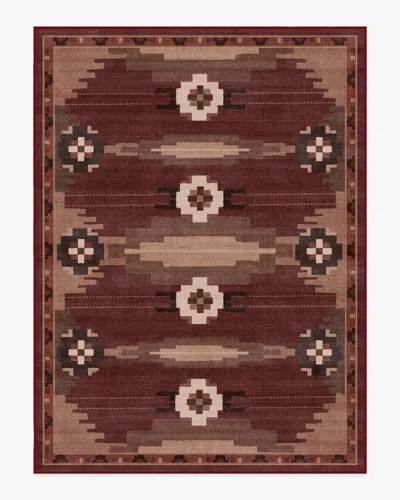 Ruggable Annika Rust Red Flatwoven Rug In Burgundy