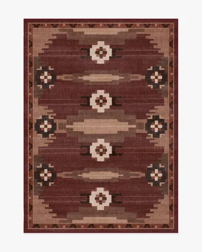 Ruggable Annika Rust Red Flatwoven Rug In Brown