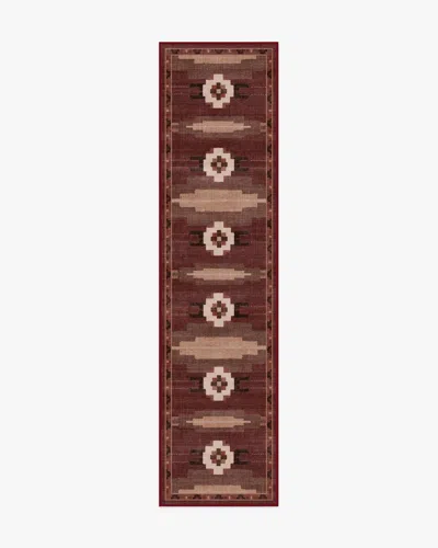 Ruggable Annika Rust Red Flatwoven Rug In Brown