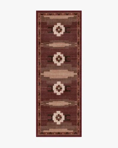 Ruggable Annika Rust Red Flatwoven Rug In Brown