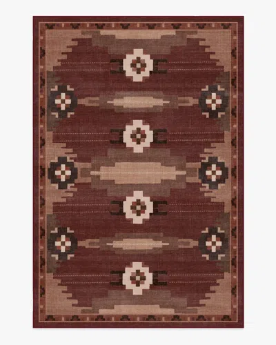 Ruggable Annika Rust Red Flatwoven Rug In Burgundy