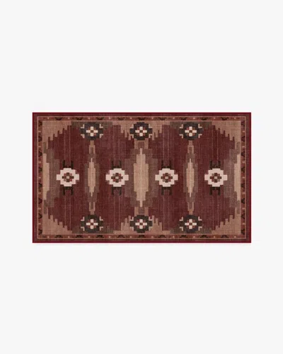 Ruggable Annika Rust Red Flatwoven Rug In Brown