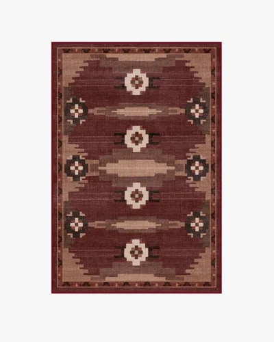 Ruggable Annika Rust Red Flatwoven Rug In Brown
