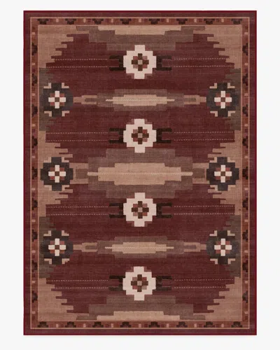 Ruggable Annika Rust Red Flatwoven Rug In Burgundy