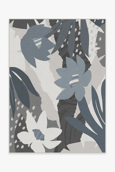 Ruggable Arcadia Steel Blue Outdoor Rug