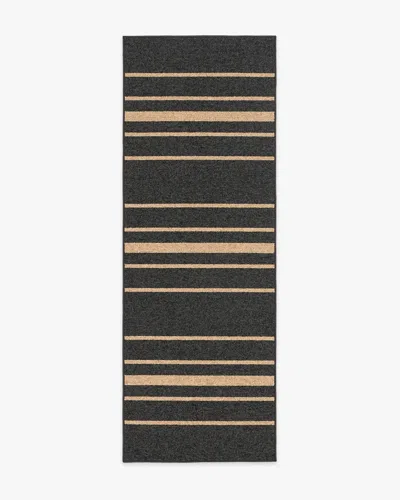 Ruggable Arden Stripe Black & Natural Performance Weave Rug