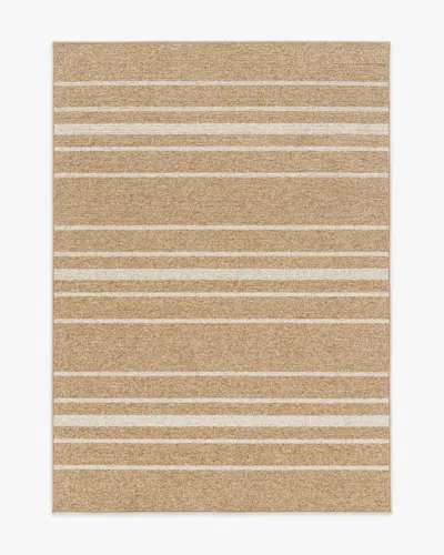 Ruggable Arden Stripe Natural & Bleached Performance Weave Rug In Neutral