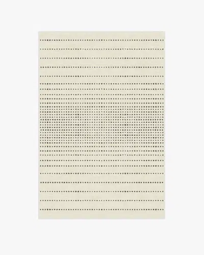 Ruggable Array Black & Ivory Flatwoven Rug In White