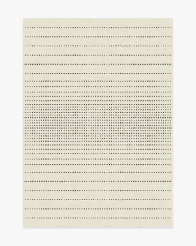 Ruggable Array Black & Ivory Flatwoven Rug In White