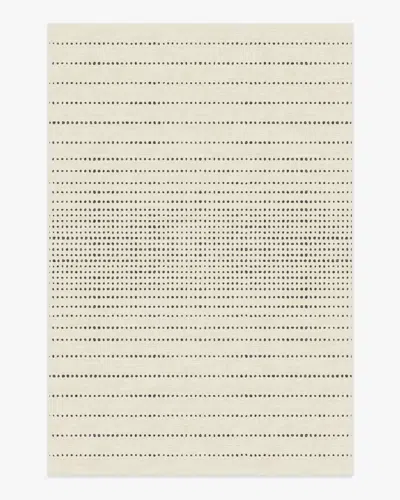 Ruggable Array Black & Ivory Flatwoven Rug In White