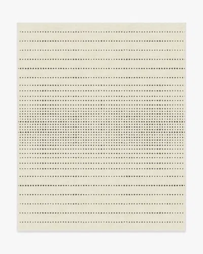 Ruggable Array Black & Ivory Flatwoven Rug In White