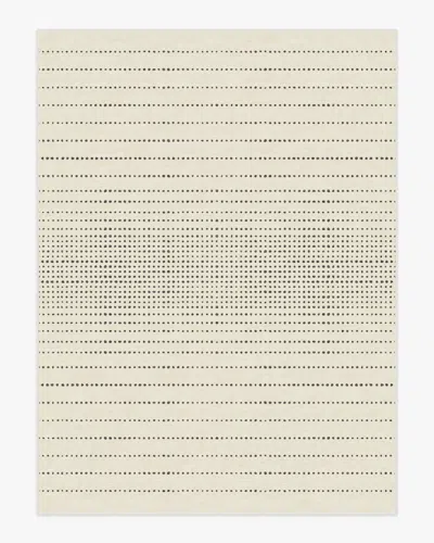 Ruggable Array Black & Ivory Flatwoven Rug In White