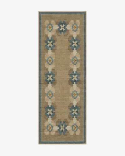 Ruggable Aster Soft Blue Re-jute Rug In Brown