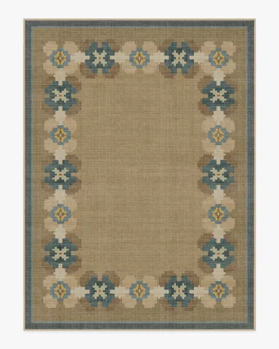 Ruggable Aster Soft Blue Re-jute Rug In Brown