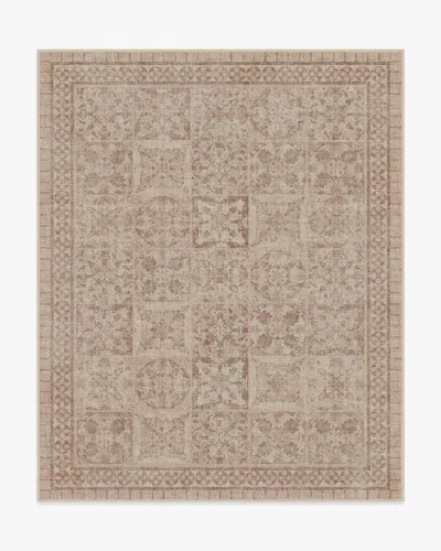 Ruggable Astoria Rose Gold Flatwoven Rug By The Hiltons In Brown