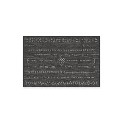 Ruggable Astrid Soft Black Washable 2-piece Rug And Pad System
