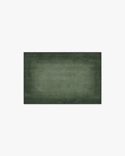 Ruggable Aura Ombre Solid Sage Flatwoven Rug In Green