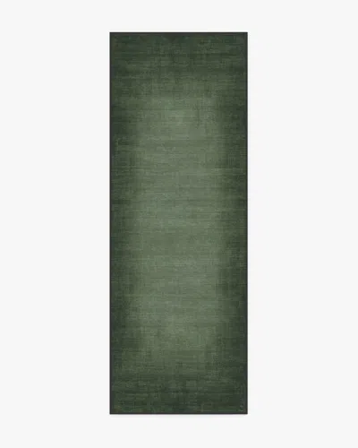 Ruggable Aura Ombre Solid Sage Flatwoven Rug In Green