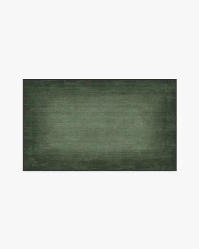 Ruggable Aura Ombre Solid Sage Flatwoven Rug In Green