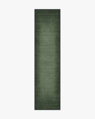 Ruggable Aura Ombre Solid Sage Flatwoven Rug In Green