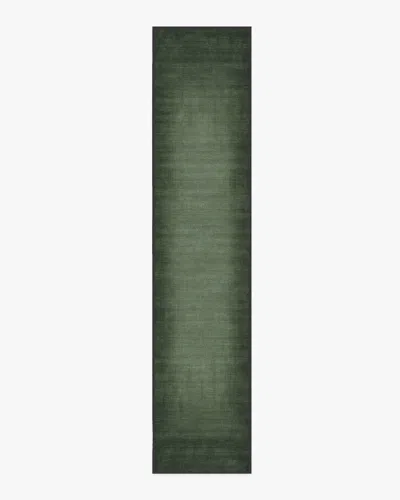 Ruggable Aura Ombre Solid Sage Flatwoven Rug In Green