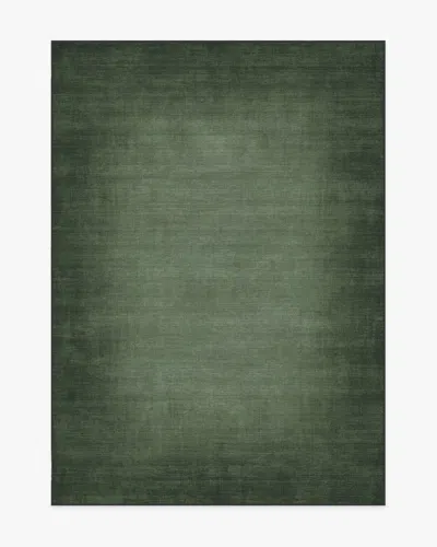 Ruggable Aura Ombre Solid Sage Flatwoven Rug In Green