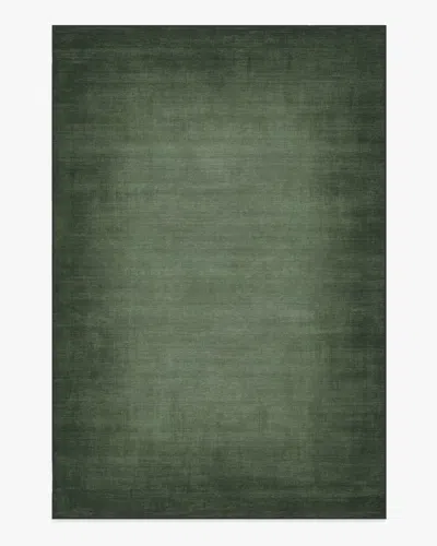 Ruggable Aura Ombre Solid Sage Flatwoven Rug In Green