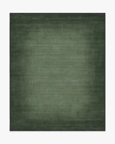 Ruggable Aura Ombre Solid Sage Flatwoven Rug In Green