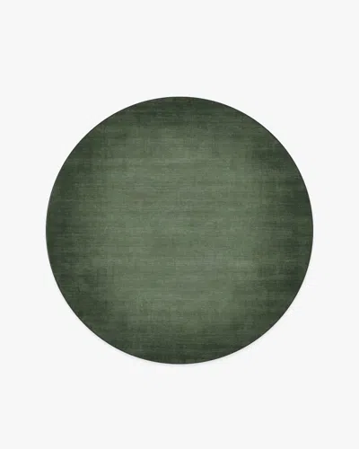 Ruggable Aura Ombre Solid Sage Flatwoven Rug In Green