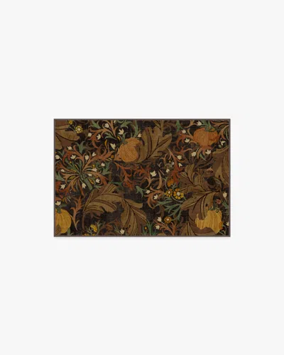 Ruggable Autumn Canopy Dark Wood Flatwoven Rug In Brown