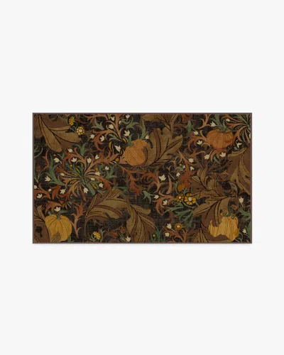 Ruggable Autumn Canopy Dark Wood Flatwoven Rug In Multi