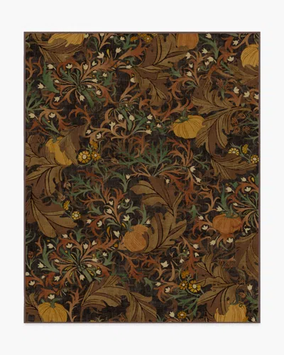 Ruggable Autumn Canopy Dark Wood Flatwoven Rug In Brown