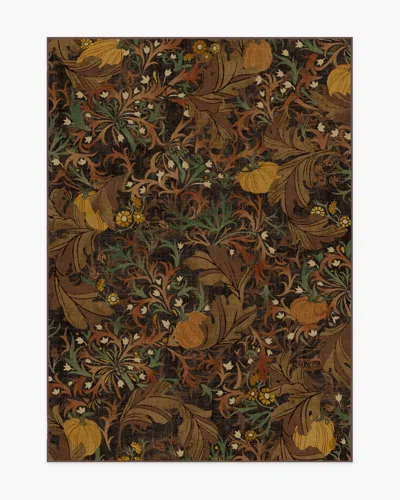 Ruggable Autumn Canopy Dark Wood Flatwoven Rug In Brown