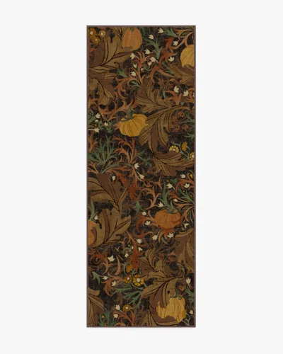 Ruggable Autumn Canopy Dark Wood Flatwoven Rug In Brown