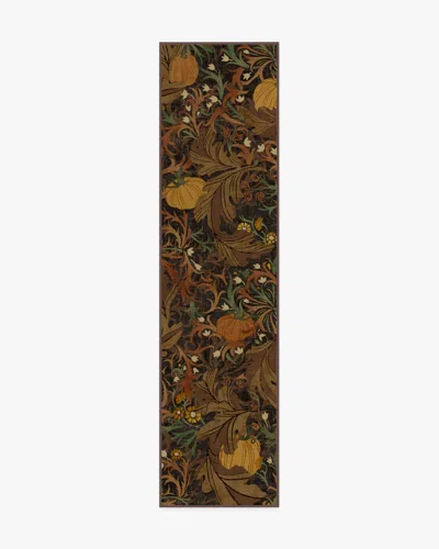 Ruggable Autumn Canopy Dark Wood Flatwoven Rug In Multi