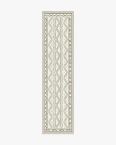 Ruggable Ava Ikat Beige Flatwoven Rug By Mrs. Alice In Gray