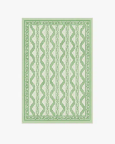 Ruggable Ava Ikat Green Flatwoven Rug By Mrs. Alice