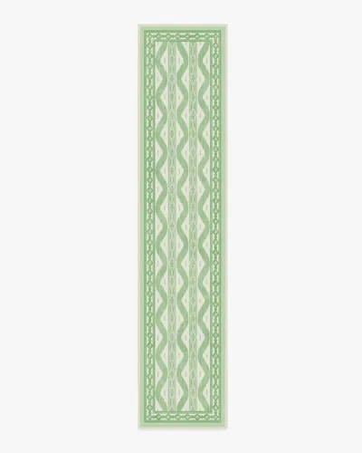 Ruggable Ava Ikat Green Flatwoven Rug By Mrs. Alice